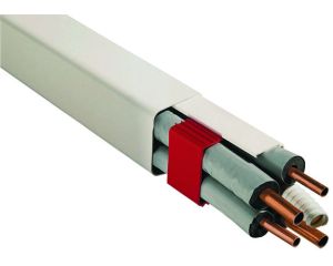 Goulotte T08 80x60 mm ivoire PVC rigide 2m