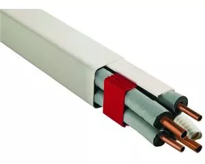 Goulotte T08 80x60 mm ivoire PVC rigide 2m