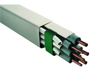 Goulotte T12 110x75 mm ivoire PVC rigide 2m