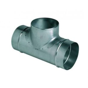 Té de répartition en acier galvanisé pour gaine de ventilation gainable