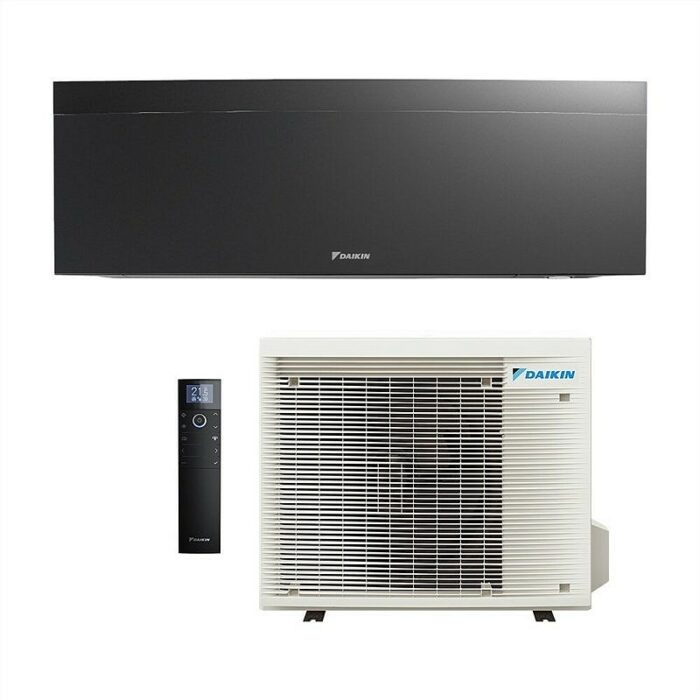 Climatiseur Mural Daikin Emura 3 Noir FTXJ/CB + RXJ/A Wi-Fi – 2,0 à 5,0 kW A+++ – Image 1