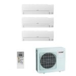 Pack Tri-Split Mitsubishi Essentiel MXZ-3HA50VF 25+25+25 Blanc R32