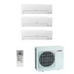 Pack Tri-Split Mitsubishi Essentiel MXZ-3HA50VF3 25+25+25 Blanc R32