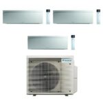Pack Tri-Split Daikin Emura 3MXM68A9 20+20+50 Blanc R32