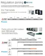 Pack Airzone Easyzone WIFI Daikin gainable 2 à 8 zones – C25 + plénum de reprise – Image 3