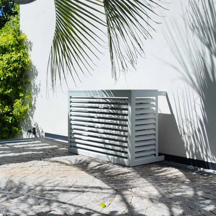 Cache climatisation en Aluminium Blanc - Design et protection – Image 2