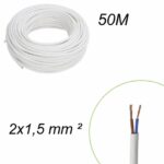 Câble électrique 2x1,5 mm² 50m – Bi-conducteur souple – Image 2
