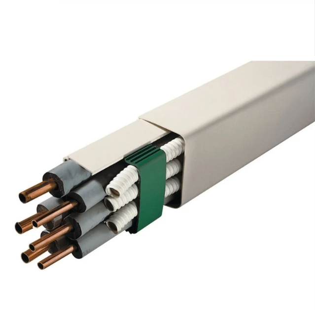 Goulotte T12 110x75 mm blanc PVC rigide 2m