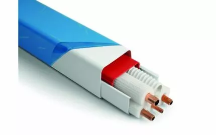 Goulotte T08 80x60 mm blanc PVC rigide 2m