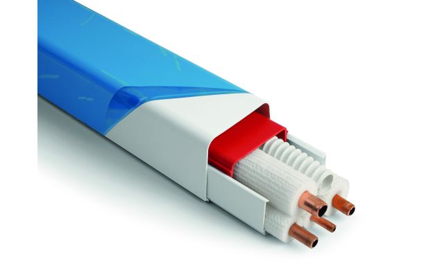 Goulotte T08 80x60 mm blanc PVC rigide 2m