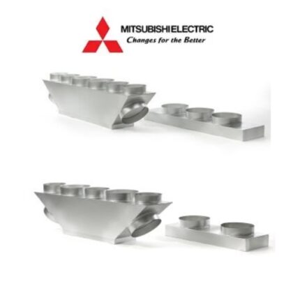 Pack plénum soufflage et reprise Mitsubishi en acier pour climatisation gainable, installation robuste et performante