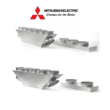 Pack plénum soufflage et reprise Mitsubishi en acier pour climatisation gainable, installation robuste et performante