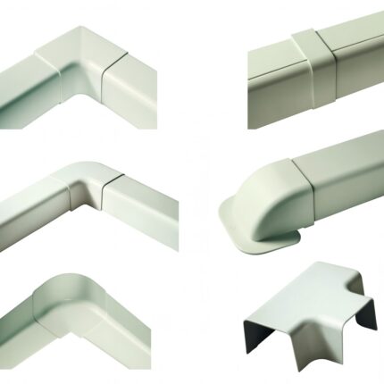 Accessoires goulotte T12 110x75 mm ivoire PVC