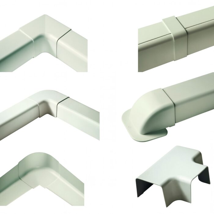Accessoires goulotte T12 110x75 mm ivoire PVC