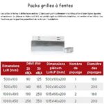 Grilles à fentes avec plénum pour climatisation – Image 2
