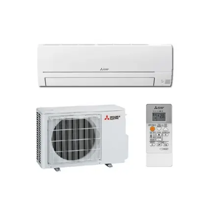 Climatiseur mural Mitsubishi MSZ-HR25VF blanc design compact 2,5kW réversible silencieux