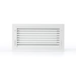 Grille de reprise à ailettes droites pour climatisation gainable, design discret avec accès facile au filtre