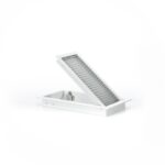Grille de reprise air gainée à quadrillage incliné, design élégant avec accès facile au filtre pour climatisation