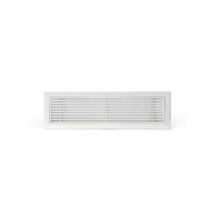 Grille de reprise linéaire murale pour climatisation gainable, design discret et efficace pour reprise d’air
