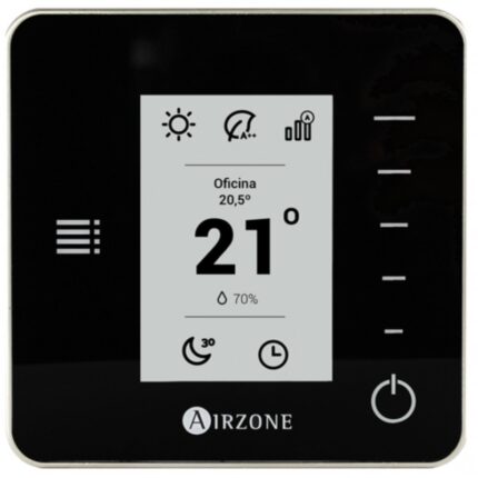 Thermostat Think Airzone Radio blanc ou noir, contrôle intelligent de la climatisation gainable avec design moderne