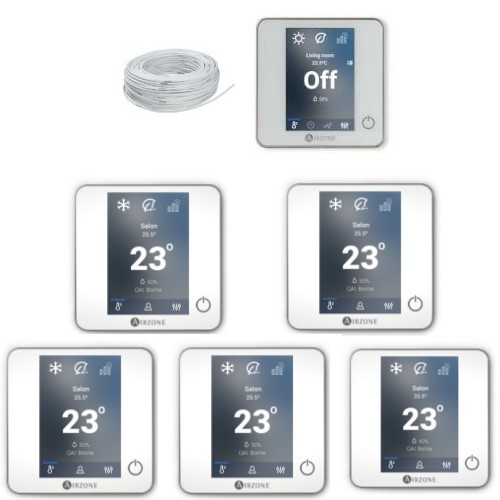 Pack Thermostat Filaire Blueface Airzone Bluezero BLC – Sans Wi-Fi Pack Thermostat Filaire Blueface Airzone Bluezero – Image 1