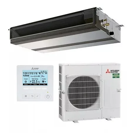 Mitsubishi Gainable PEAD-M140JA PUZ-M140VKA Climatiseur gainable Mitsubishi PEAD-M140JA3 / PUZ-M140VKA3 R32 – Télécommande incluse – Image 1