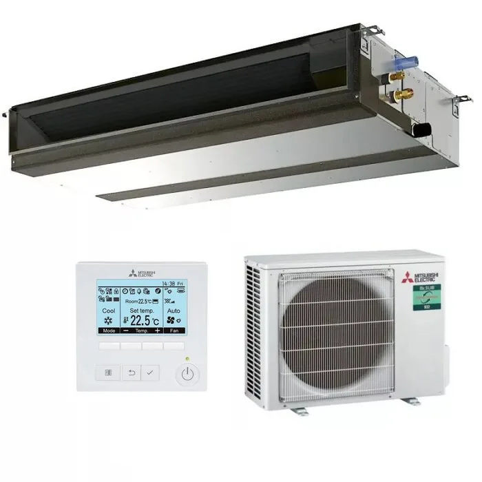 Climatiseur gainable Mitsubishi PEAD-M50JA3 / SUZ-M50VA2 R32 – Télécommande incluse – Image 1